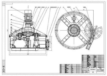 立轴行星搅拌机图纸_搅拌机图纸_搅拌站图纸