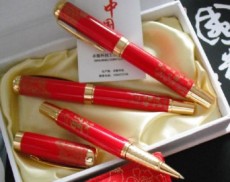 西安精美红瓷笔礼品订做 漂亮