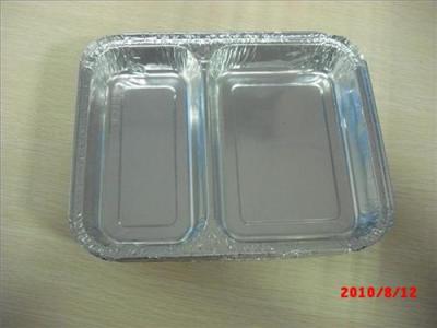 铝箔两格餐盒