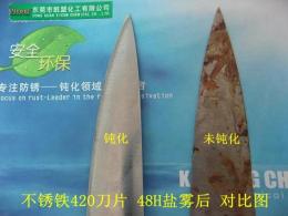 不锈铁420厨具类刀片 刀具高盐雾钝化液