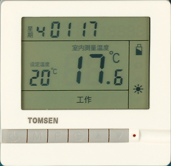 TM802系列大屏液晶显示编程型温控器