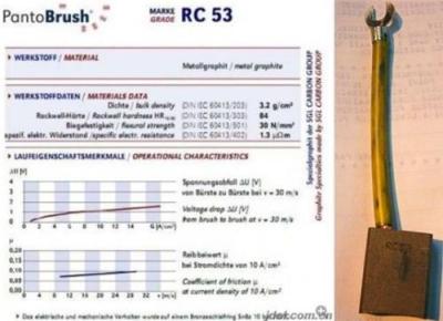 RC53进口铜刷 RC53铜刷价格 碳刷图片
