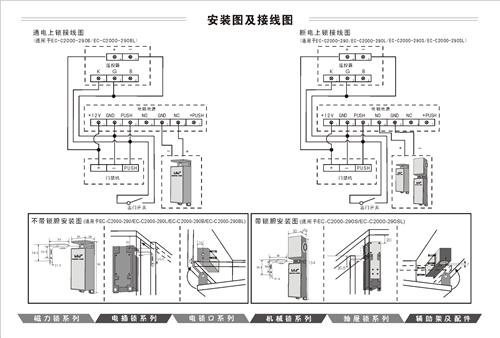 力士坚 lcj 电插锁/ec-c2000-290s抽屉锁