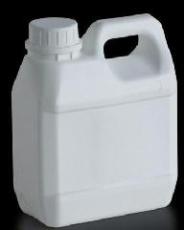 1L香精桶1公斤扁方塑料桶1L瓷白塑料桶