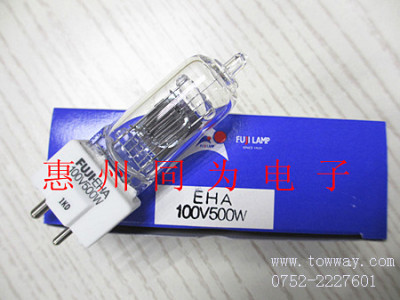 日本进口FUJI富士 EHA 100V500W 光学灯泡