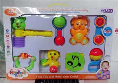 婴幼儿童床铃摇铃响锤铃鼓组合套装音乐玩具