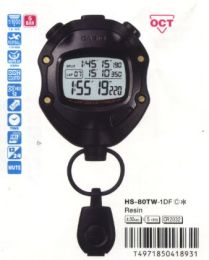 珠海卡西欧秒表HS-80W-1DF 防水秒表