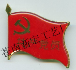 珲春市党徽胸章制作厂家 党徽胸章专业生产