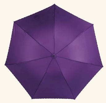 梅花三折素色包边固雅商务晴雨伞